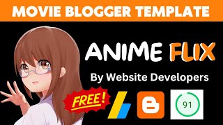 best blogger template for movies  anime flix blogger theme blogger template anime movie blogger [upl. by Madalyn46]