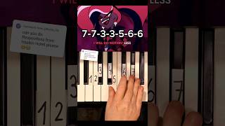 Respectless Hazbin Hotel Piano Tutorial shorts [upl. by Urquhart]