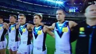 AFL Finals 2013  Australian National Anthem Collingwood vs Port Adelaide [upl. by Garate75]