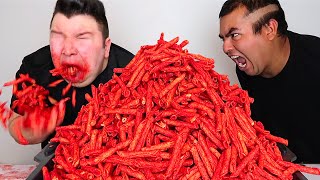 Matt Stonies 10000 Calorie FIRE TAKIS FUEGO Challenge [upl. by Trudnak785]