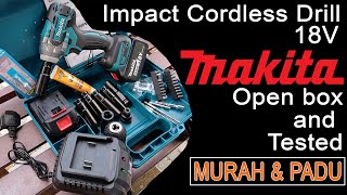 Makita Impact Cordless Wrench 18v Murah amp Padu [upl. by Aicenat]