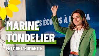 Discours de Marine Tondelier à la fête de lhumanité [upl. by Suoivart]