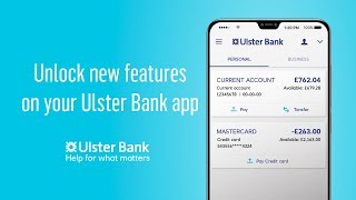 Unlocking all of your app’s features  Ulster Bank [upl. by Ingold]