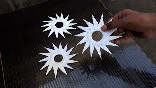 How to make Ninja star at Home with paper Origami [upl. by Silera]