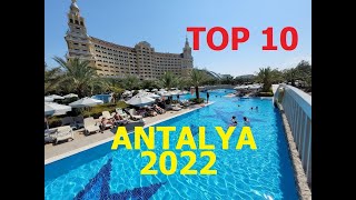 TOP 10 BEST 5 STAR ALL INCLUSIVE RESORT ANTALYA TURKEY 2022 [upl. by Ailegra768]