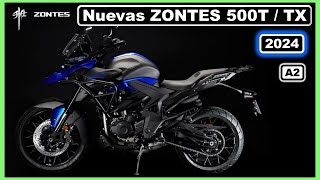 ➤ Nuevas ZONTES T500  X 2024  Más Potencia Pero  zontest500 trompo1 [upl. by Troxell]