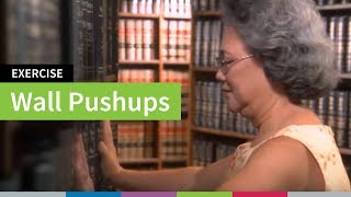 Wall Pushups Strength Exercise for Older Adults [upl. by Atiuqihc6]