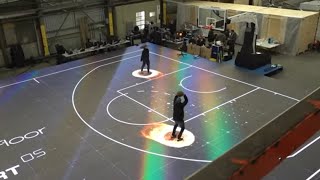 Take a look at the LED court being used at NBA AllStar 2024 [upl. by Atrice511]