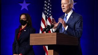 Joe Biden devient le 46e président des EtatsUnis en remportant la Pennsylvanie selon lagence AP [upl. by Aelam]