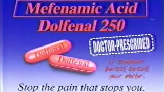 Mefenamic Acid Dolfenal 250 15s  Philippines 1999 [upl. by Georgeta]