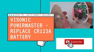 How to replace a CR123A battery in a Visonic Powermax or Visonic Powermaster sensor or pir [upl. by Hoffman]