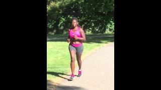 Sexy black African mum running for fitness  burning calories fast weight loss Gaynor Fundira [upl. by Edina]