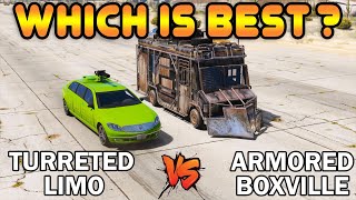 GTA 5 Online  ARMORED BOXVILLE vs TURRETED LIMO Qual é melhor Which is Best [upl. by Supat]