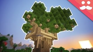 How to make a Redstone TREEHOUSE in Minecraft [upl. by Ramraj]