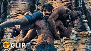 TChalla vs Killmonger  Ritual Combat Scene  Black Panther 2018 IMAX Movie Clip HD 4K [upl. by Cameron]