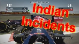 F1 Game 2012  Indian Incidents [upl. by Emrich]