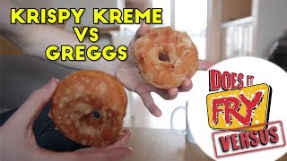 Deep Frying a Krispy Kreme amp Greggs Donut [upl. by Pudens]