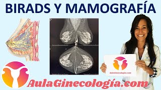 BIRADS MAMOGRAFÍA y riesgo en función de la clasificación  Ginecología y Obstetricia [upl. by Yerga]