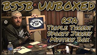 RSA Triple Threat Sports Jersey Mystery Box  BSSB Unboxed [upl. by Ahto]