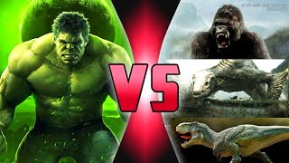 Hulk vs Skullcrawler V Rex and King Kong  Explained in Hindi  Multi versh [upl. by Bolger]