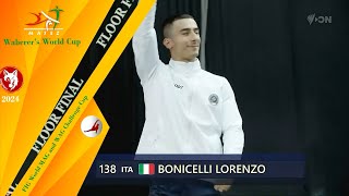 Waberer FIG World Challenge Cup SZOMBATHELY 2024 5th FX FINAL BONICELLI Lorenzo ITA [upl. by Eelrahs]