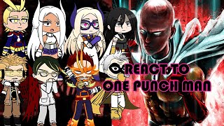 MHA  Pro Heroes react to One Punch Man  Saitama vs Garou [upl. by Norma758]