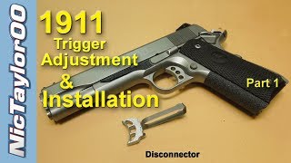 1911 Pistol Trigger Adjustment for Overtravel and Pretravel  PART 1 [upl. by Allrud891]