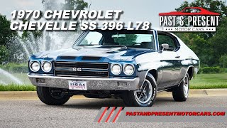 1970 Chevrolet Chevelle SS 396 L78 Fathom Blue Black 4 Speed HT 125216 [upl. by Yoral443]