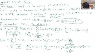 Oct 21 Pt1 Laplace Eqn Fundamental Soln [upl. by Byron]