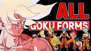 Son Goku  Every Canon Form Explained [upl. by Onaireves]