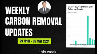 Weekly Carbon Removal Updates from 29 April  05 May 2024  CDR  CO2 Removal [upl. by Rosinski]