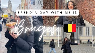 Bruges Belgium  MSC Cruise Tour  Belgian Chocolate and Belgium Waffles Love [upl. by Kellby57]