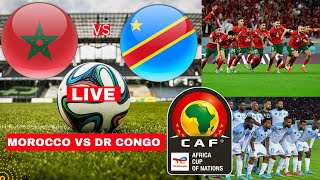 Morocco vs DR Congo Live Stream Africa Cup Nations AFCON 2024 Football Match Score Highlights Direct [upl. by Arlee198]