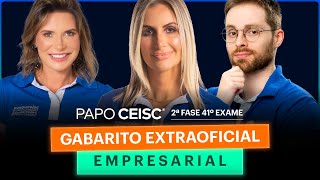 Gabarito Extraoficial EMPRESARIAL 2ª Fase 41º Exame [upl. by Ettenuj]