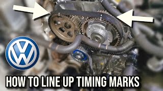 VW Golf MK7 14 TSI timing belt  waterpump replacement [upl. by Tuppeny687]