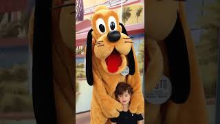 Meeting Chip N Dale Pluto amp Mickey Mouse at Disney World disneyworld [upl. by Erbua930]