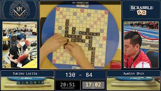 2023 Scrabble Players Championship Game 3  Yukiko Loritz vs Austin Shin [upl. by Latty]