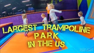 Visit to the Largest Trampoline Park in the U S [upl. by Khalin]