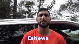 Amir Khan Talks Haters  EsNews Boxing [upl. by Elleinet]