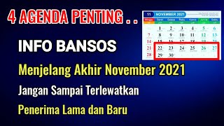 4 AGENDA PENTING INFO BANTUAN MENJELANG AKHIR NOVEMBER 2021 [upl. by Anaek]