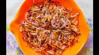 How to Make fried Onions in Microwave [upl. by Drawd110]