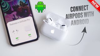 How to connect AirPods with android 2024  full Guide [upl. by Sanbo]