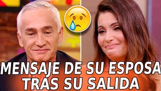 😥El MENSAJE de Chiquinquirá Delgado a su PAREJA Jorge Ramos tras su SALIDA de Univision [upl. by Zobias]