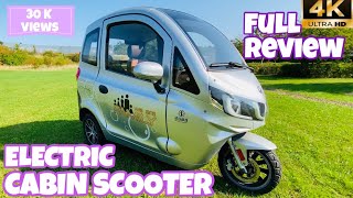 Full Review on the ELECTRIC CABIN SCOOTER 3Wheel Motorcycle ZEV T31 Climacar 4K [upl. by Nylsoj]