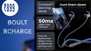 BOULT RCHARGE NECKBAND WITH COMBAT GAMING MODE  UNBOXING [upl. by Adekam]