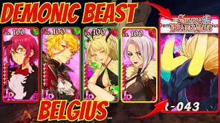 🔴OVER 9K amp 5K SCORE IN KNIGHTHOOD BOSS BATTLE BELGIUS  SEVEN DEADLY SINS GRAND CROSS [upl. by Enivid]