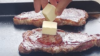 How I Make Steak on the Griddle [upl. by Gnok]