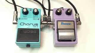 Boss CE2 vs Ibanez CS9 Analog Chorus [upl. by Gnous]