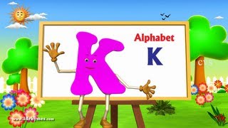 Letter K Song  3D Animation Learning English Alphabet ABC Songs For children [upl. by Niki]