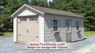 Single Car Garage Shed from Fox Country Sheds [upl. by Ahsikat]